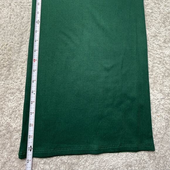 Dressed in LaLa Lex Original Hunter Green Ribbed Playsuit Womens Size L NWOT - Picture 11 of 13